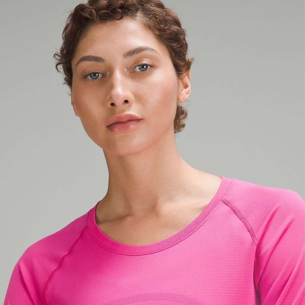 NWT Lululemon Swiftly Tech Long-Sleeve Shirt 2.0 *Race Length- SONIC PINK - Picture 3 of 6